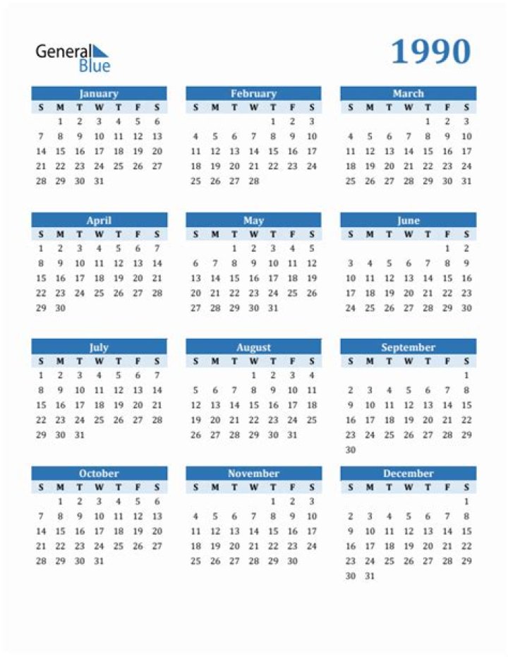 	1990-91 SCHOOL CALENDAR	