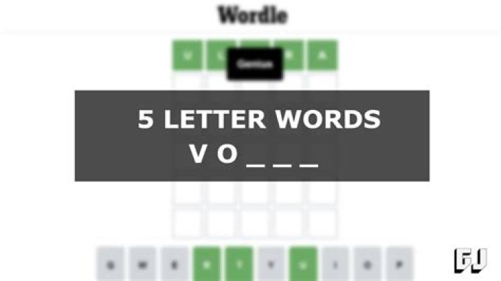5 Letter Words Starting with VO – Wordle Game Help