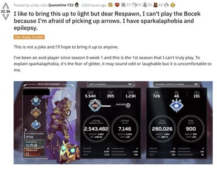 Apex Legends devs respond to 'sparkalaphobia' concerns over Season 9's Bocek Bow