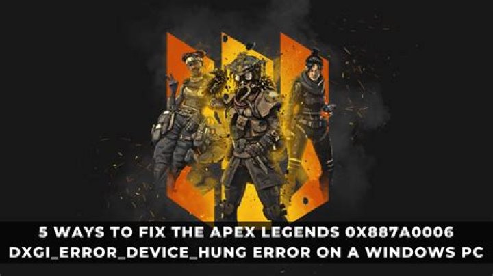 Apex Legends: How to fix DXGI error on PC