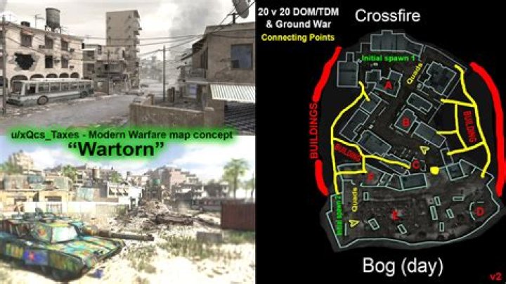 Awesome Modern Warfare map layout combines Crossfire and Bog