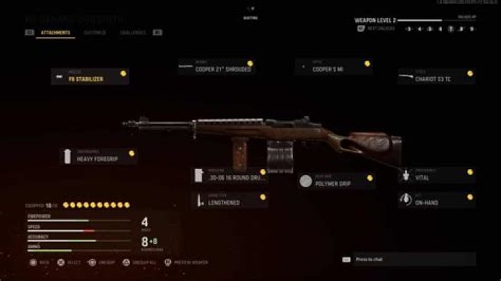 Best M1 Garand CoD Vanguard class loadout: Attachments, Perks, Proficiency, Setup