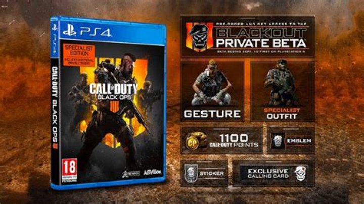 Bonus Content Revealed for Call of Duty: Black Ops 4 Specialist Edition