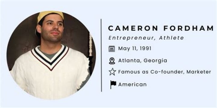 Cameron Fordham Net Worth | Age, Height, Weight, Dating And More