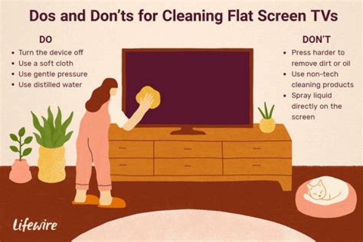 Can't See the Movie? Here's How You Clean a Flat Screen TV