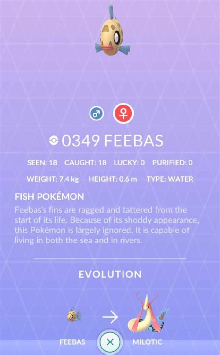 Can Feebas be shiny in Pokémon Go?