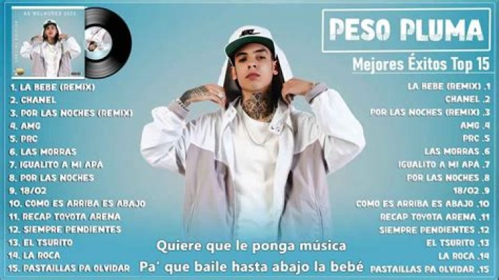 Canciones, lanzadas por Peso Pluma de México