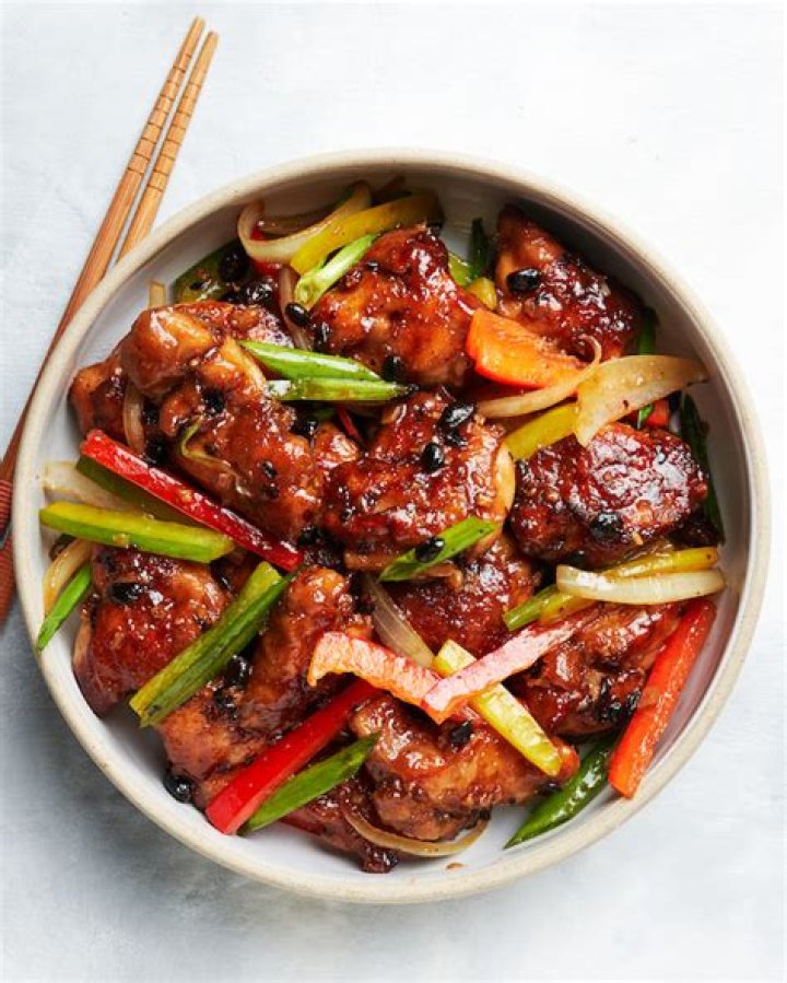 Chicken with black bean sauce - recipe