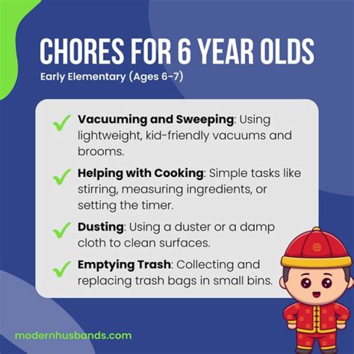 Chores for 6 Year Olds