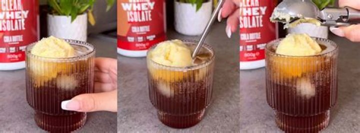 Cola Clear Whey Coke Float