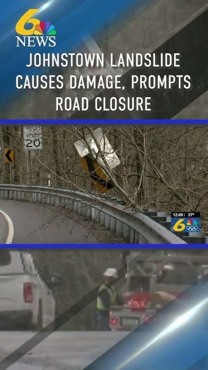 Continued rainfall delays investigation into landslide that closed Johnstown roadway