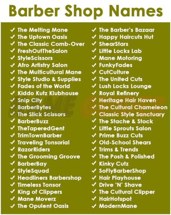 Creative Barber Shop Names List For Your New Venture
