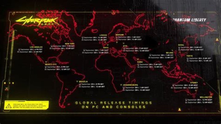 Cyberpunk 2077 Phantom Liberty release time and date