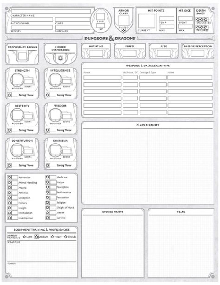 D&D 5E - Any Good Form Fillable + Savable Character Sheets?