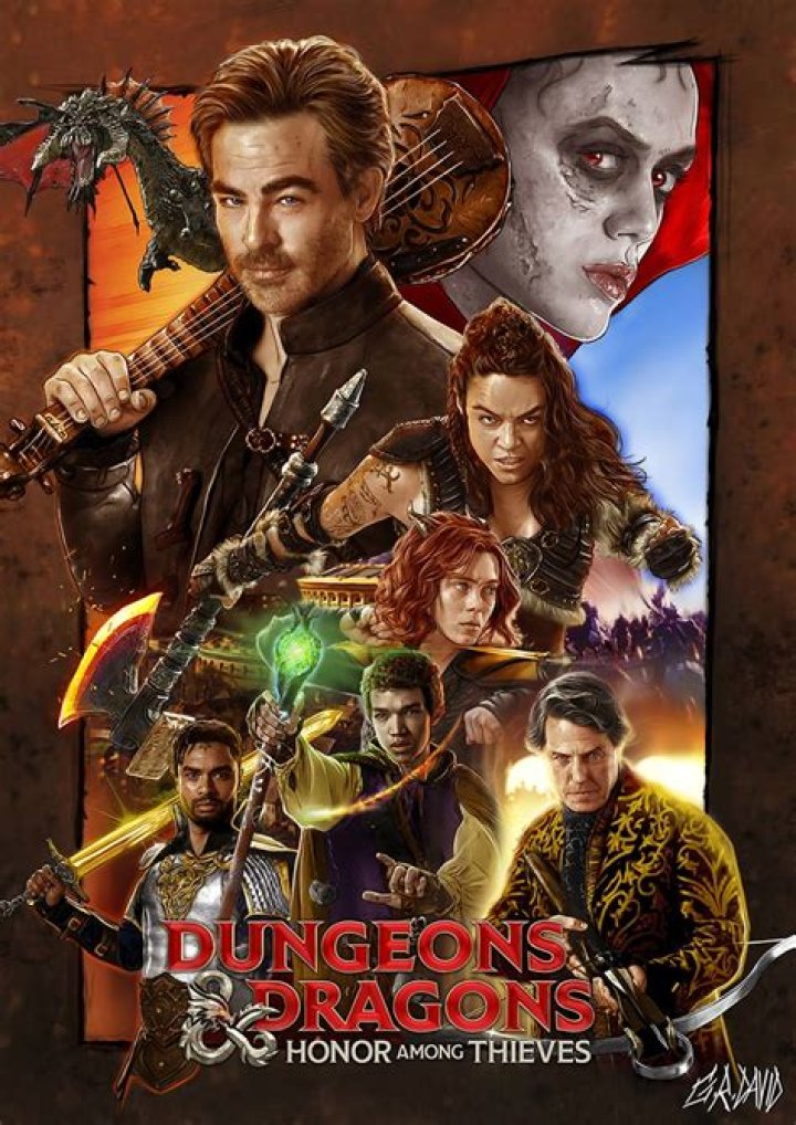 D&D Movie/TV - New D&D Honor Among Thieves poster.