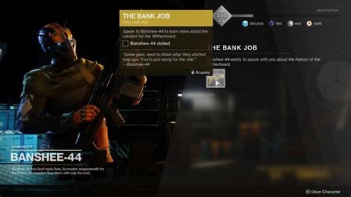 Destiny 2: How to Get the Witherhoard Catalyst (Bank Job)