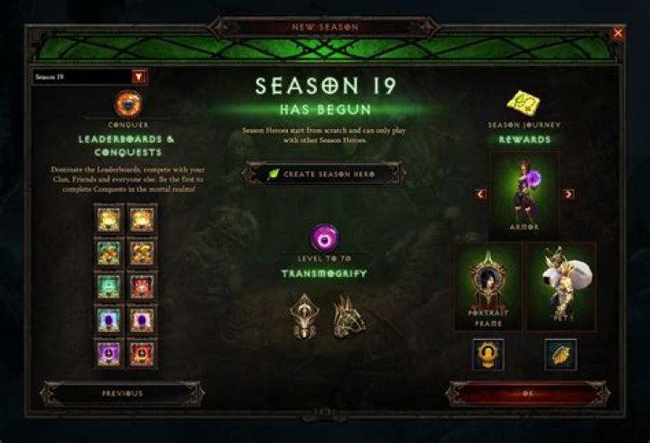 Diablo 3 Season 19 Rewards