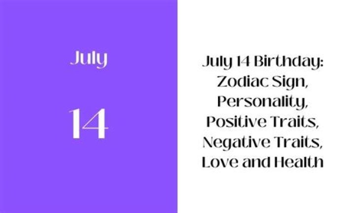 Discovering The Zodiac: What Sign Is July 14 Birthday?