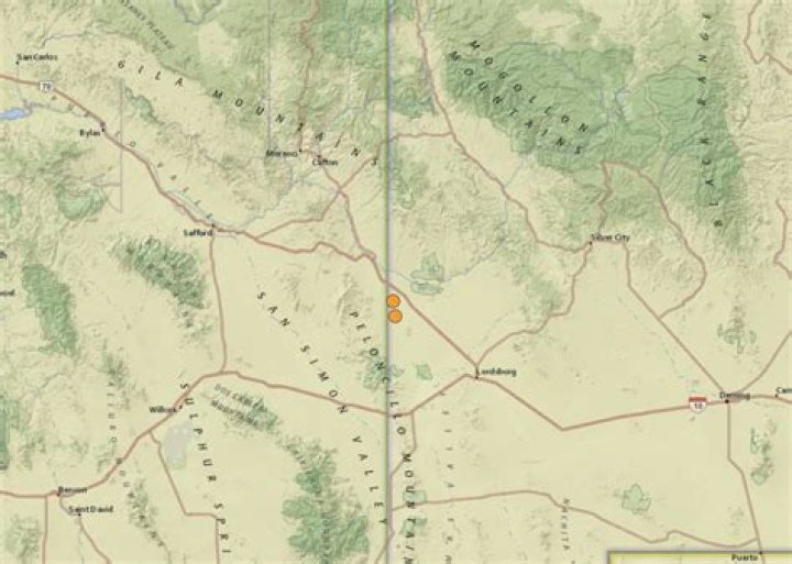 Earthquake reported at Arizona - New Mexico border