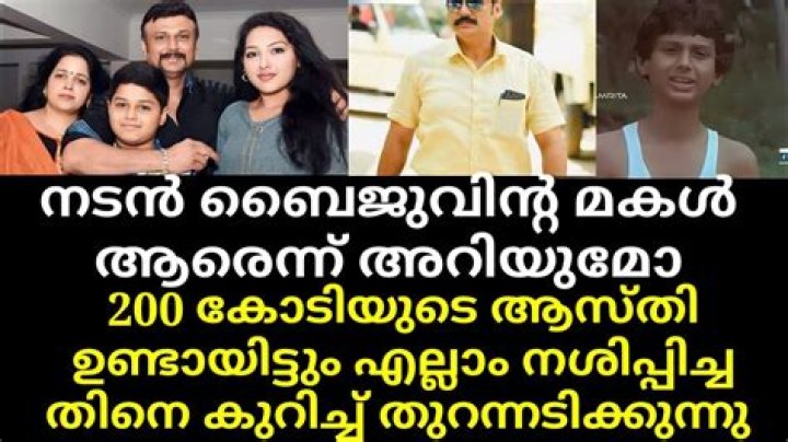 Exploring The Baiju Family: A Deep Dive Into The Life Of Actor Baiju