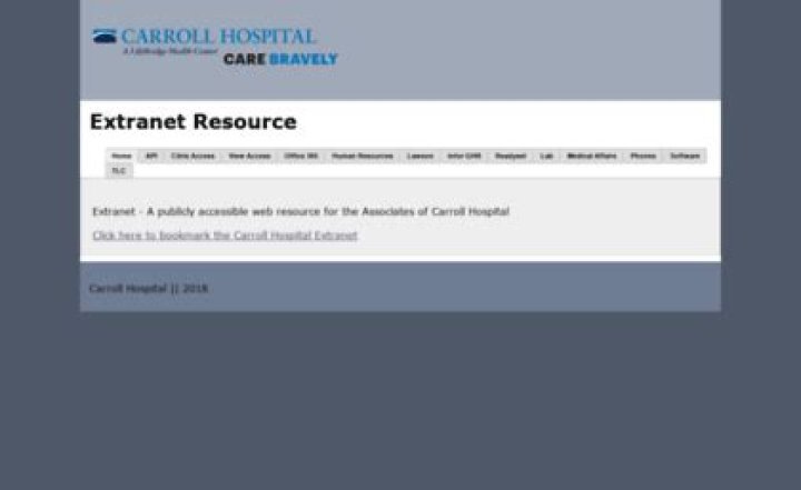 extra.carrollhospitalcenter.org login safely, analysis & comments