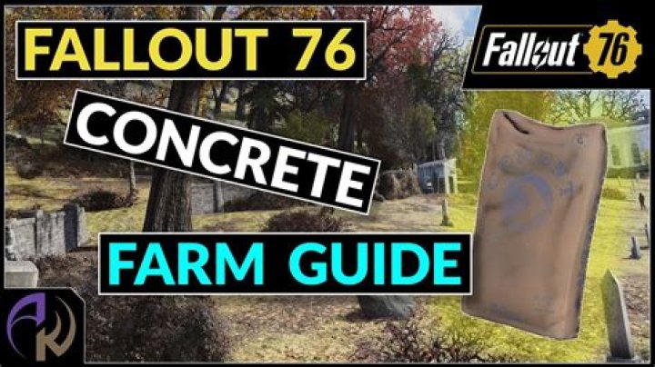 Fallout 76: How to Get Concrete