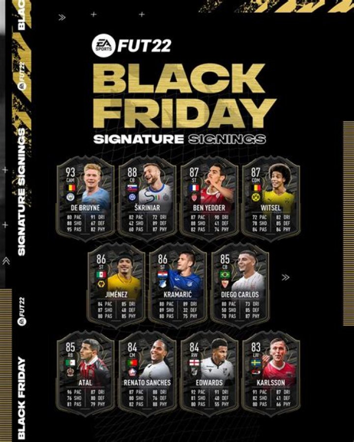 FIFA 22 Black Friday: Signature Signings Mini-Release Added