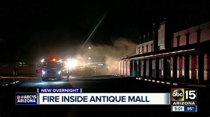 Fire at Brass Armadillo antique mall