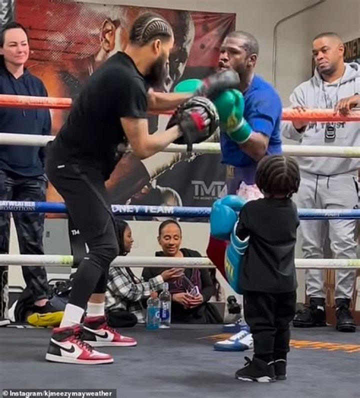 FLOYD MAYWEATHER IS A DOTING GRANDPA TO GRANDSON KJ