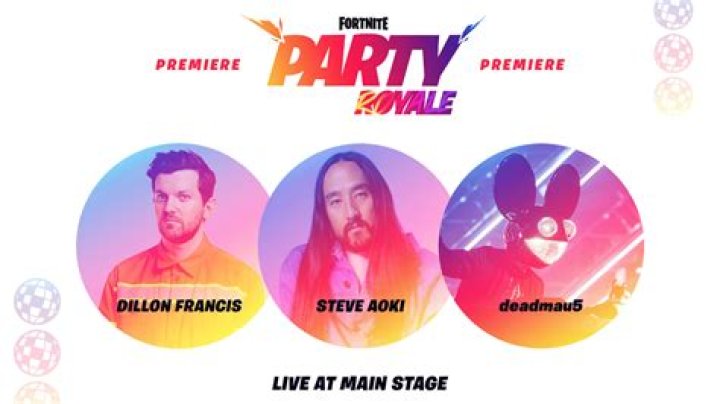 Fortnite’s Party Royale Premiere: Steve Aoki, Dillon Francis, deadmau5