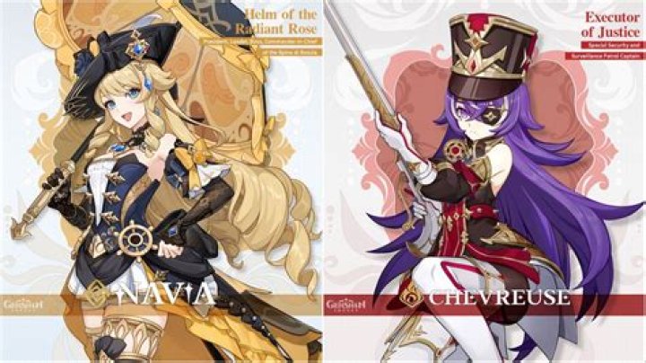 Genshin Impact drip marketing reveals Navia, Chevreuse's rarity, element, and release version