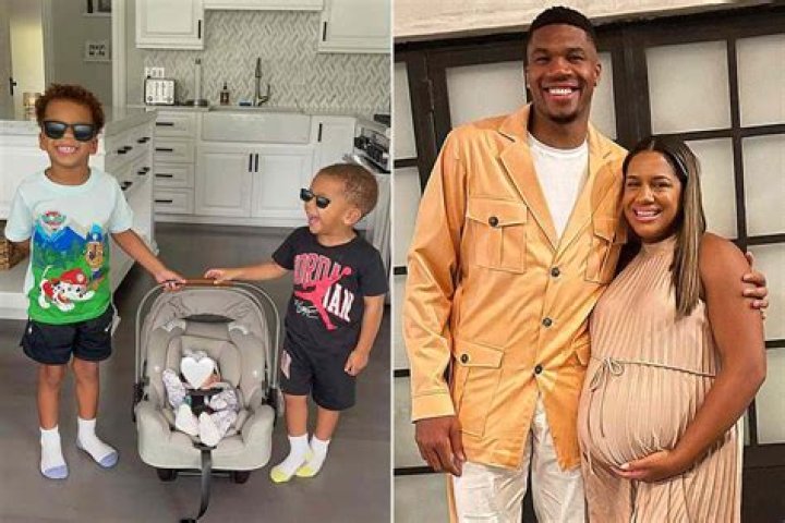 GIANNIS ANTETOKOUNMPO AND FIANCE MARIAH RIDDLESPRIGGER WELCOME THIRD BABY