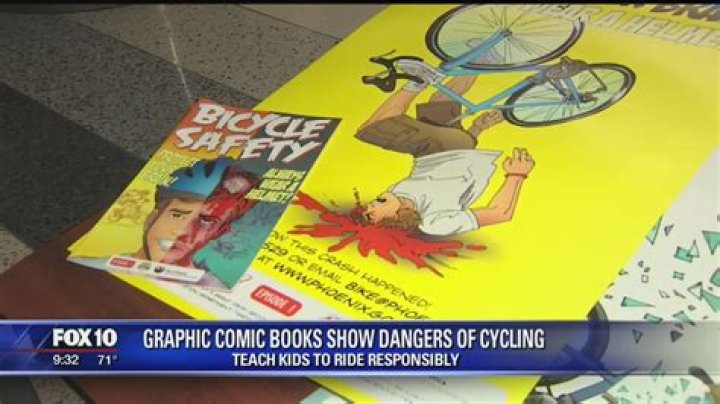 Graphic comic books teach bicycle safety