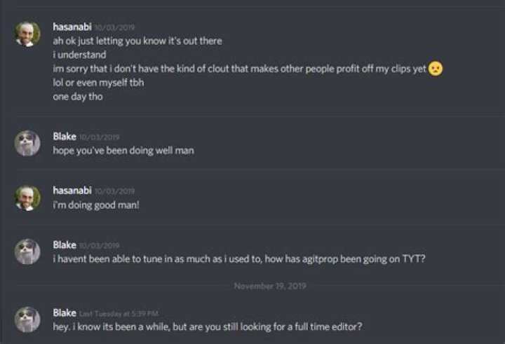 Hasan agrees to pay YouTube editor after 