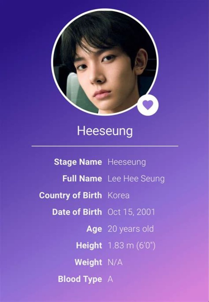 Heeseung (ENHYPEN): Profile, Age, Birthday, Height, Ideal Type, Family