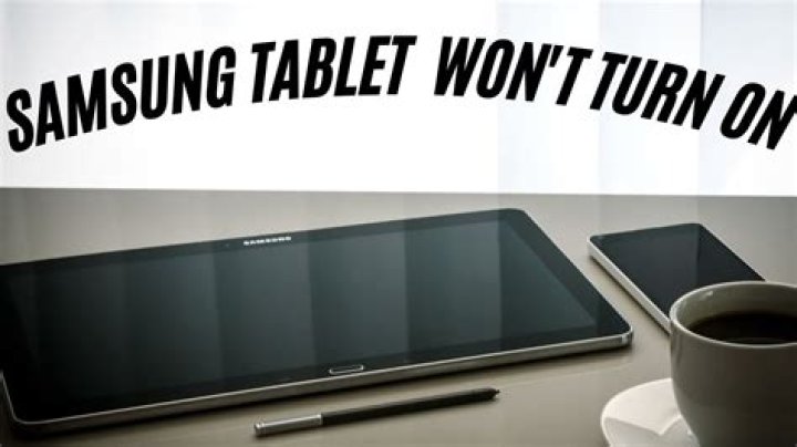 How can I fix my Samsung 10.1 tablet that won't turn on after a drop?