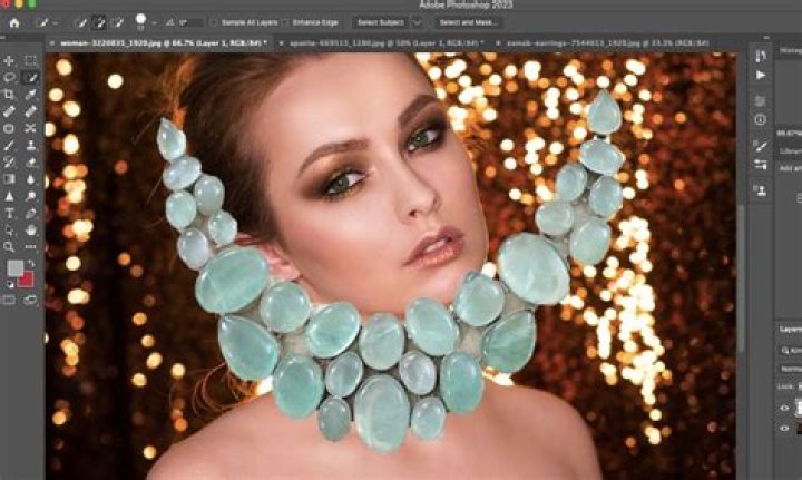 How to Add Jewelry to a Model in Photoshop