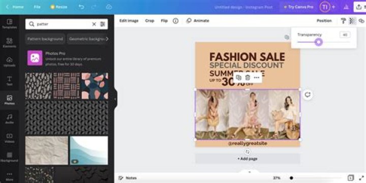 How to Add Textures to Images in Canva