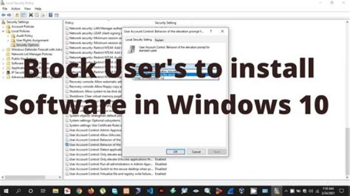 How to Block Users from Installing Software on Your Windows Computer