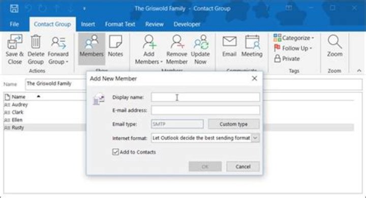 How to Create an Email Group and Distribution List in Outlook