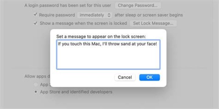 How to Display a Custom Message on Your Mac’s Login Screen