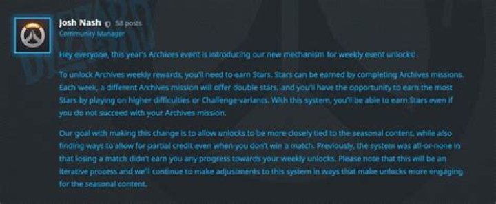 How to earn Stars & unlock Overwatch Archives 2021 weekly challenge skins