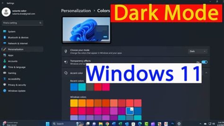 How to Enable and Customize Dark Mode in Windows 11