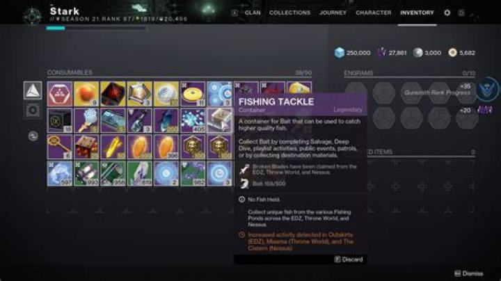 How to find Exotic fish and Broken Blades in Destiny 2