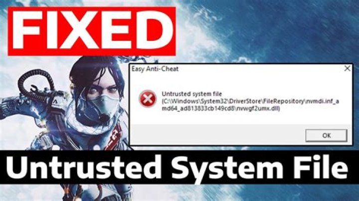 How to Fix Untrusted System File Error in Apex Legends