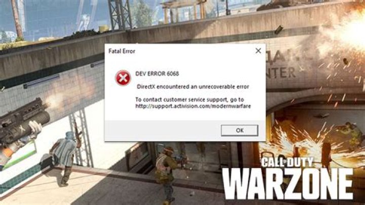 How to fix Warzone dev 6068 error on PC