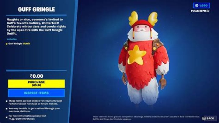 How to get the Guff Gringle skin on console (PS4, Xbox, and more)