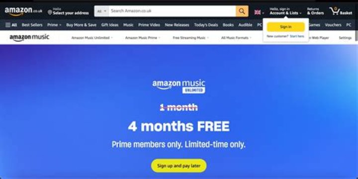 How to Get Up to Four Months of Amazon Music Unlimited for Free