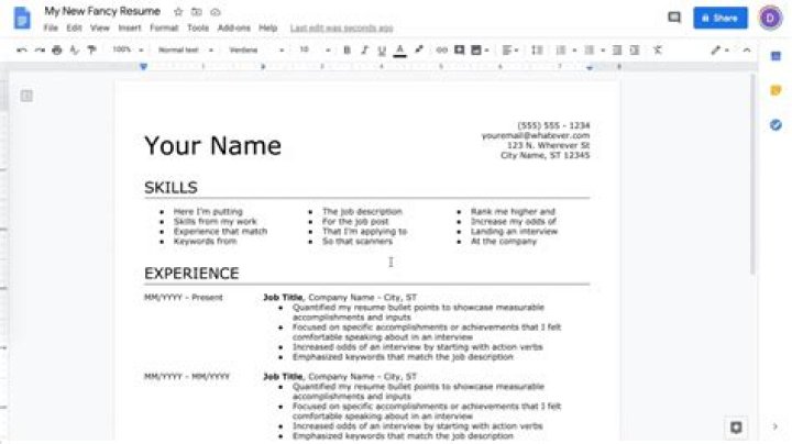 How to Make a Resume in Google Docs