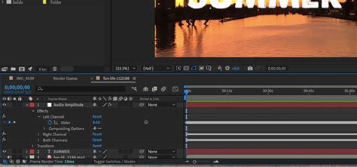 How to Make Visual Elements React to Audio In After Effects